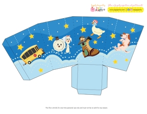 Nursery Rhymes Lullabies Favor Boxes: Nursery Rhymes Lullaby Party Decorations Kit