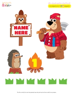 Lumberjack Cake Topper: Lumberjack Cake Topper