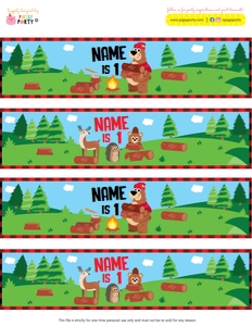 Lumberjack Bottle Wrappers design preview