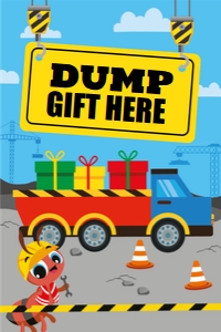 Ants Construction Trucks Sign Dump Gifts: Ants Construction Trucks Party Decorations Kit