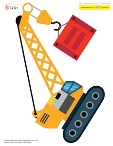 Ants Construction Trucks Cut-Outs: Ants Construction Trucks Party Decorations Kit