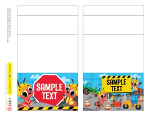 Ants Construction Trucks Food Labels: Ants Construction Trucks Food Labels