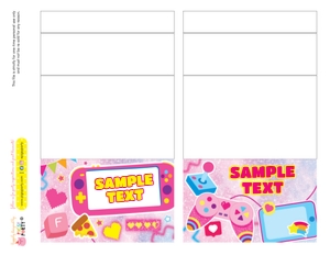 Gamer Girl Food Labels design preview
