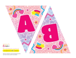 Gamer Girl Banner: Gamer Girl Party Decorations Kit