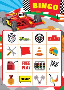 Car Racing Bingo: Car Racing Bingo