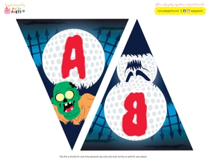 Monster Mini Golf Banner: Monster Mini Golf Party Decorations Kit