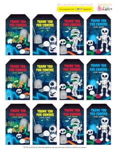 Monster Mini Golf Gift Tags design preview