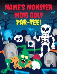 Monster Mini Golf Welcome Sign: Monster Mini Golf Party Decorations Kit