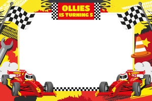Car Racing Photo Booth Frame design preview