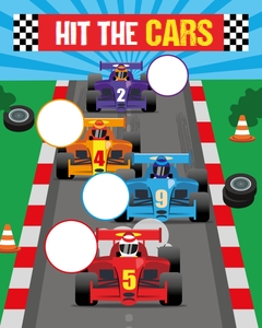 Car Racing Hit the Cars Game: Car Racing Toss Game