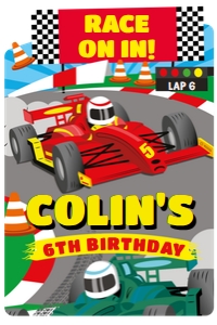Car Racing Yard Sign: Car Racing Yard Sign