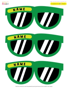 Luau Pin Game Pieces: Luau Pin Game Green