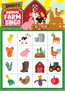 Old MacDonald  Bingo design preview