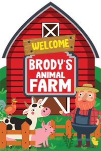 Old MacDonald Yard Sign design preview