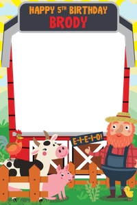 Old MacDonald Photo Booth Kit design preview