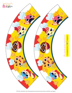 Pat a Cake Cupcake Wrappers: Pat a Cake Cupcake Toppers