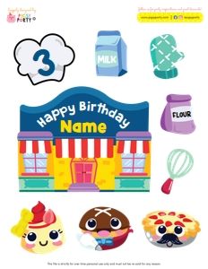 Pat a Cake Cake Topper: Pat a Cake Cake Topper