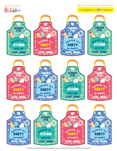 Pat a Cake Gift Tags design preview