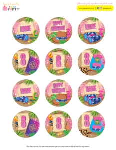 Ridley Jones Cupcake Toppers design preview