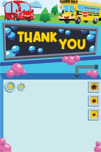 Car Wash Transportation Thank You Card design preview