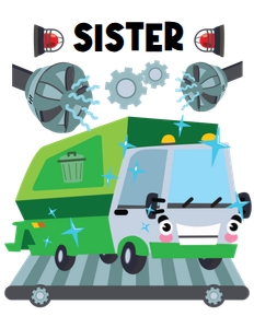 Car Wash Transportation Family Birthday Shirt Bundle_Sister: Car Wash Transportation Family Birthday Shirt Bundle
