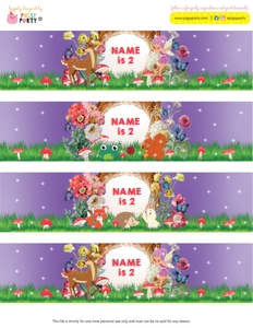 Enchanted Forest Bottle Wrappers design preview