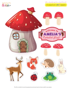 Enchanted Forest Cake Topper design preview