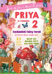 Enchanted Forest Party Decorations Kit design preview
