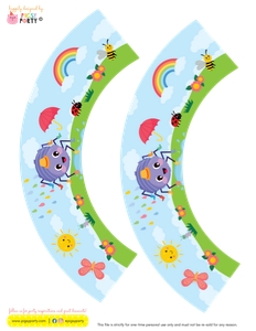 Incy Wincy Spider Cupcake Wrappers: Incy Wincy Spider Cupcake Toppers