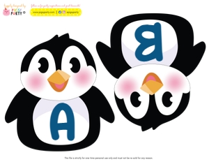 Penguin Wonderland Banner: Penguin Wonderland Party Decorations Kit