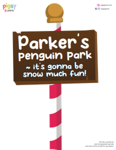 Penguin Wonderland Cut-Outs: Penguin Wonderland Party Decorations Kit
