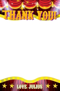 Magic Show Thank You Card: Magic Show Thank You Card