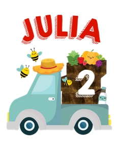 Farmers Market Birthday Shirt Tractor design preview
