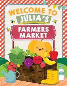 Farmers Market Welcome Sign: Farmers Market Party Decorations Kit