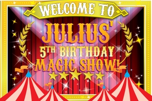 Magic Show Yard Sign design preview