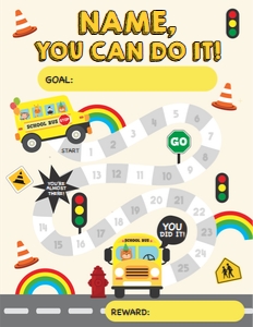 Rewards Chart Wheels on Bus: Rewards Chart Wheels on Bus