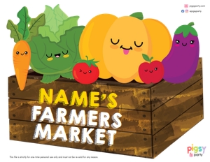 Farmers Market Cut-Outs: Farmers Market Party Decorations Kit