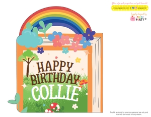 Storybook Nursery Rhymes Party Signs Pack design preview