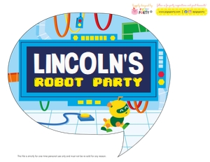 Robots Photo Props design preview