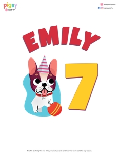 Puppy Dogs Birthday Shirt design preview