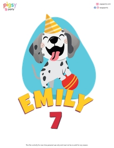 Puppy Dogs Birthday Shirt design preview