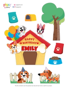 Dogs Cake Toppers: Puppy Dogs Cake Topper