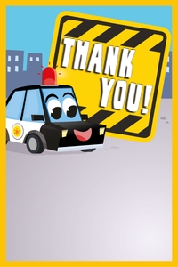 Police Patrol Thank You Card: Police Patrol Thank You Card
