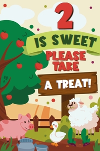Animal Farm Treats Sign: Animal Farm Party Decorations Kit