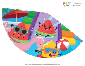 Waterpark Party Hats design preview