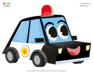 Police Patrol Cut-Outs design preview