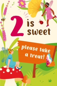 Fairies Garden Treats Sign: Fairy Garden Party Decorations Kit