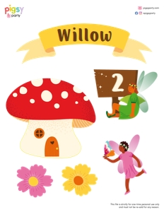 Fairies Garden Cake Topper: Fairy Garden Cake Topper