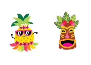 Luau Bingo Calling Cards: Luau Games Kit