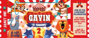 Circus Ticket Invitation: Circus Ticket Invitation